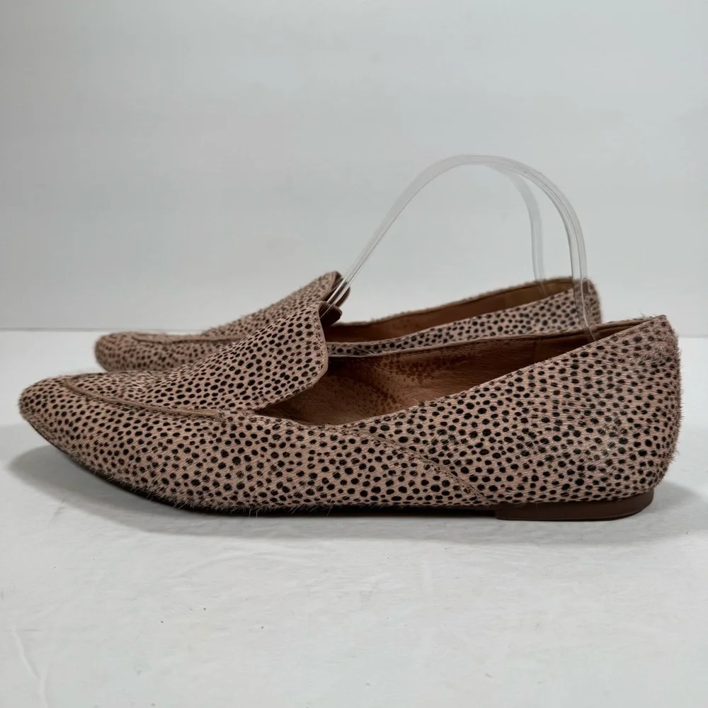 Madewell The Frances Skimmer Loafer In Calf Hair Muted Shell Multi Women Size 10 - Picture 6 of 13